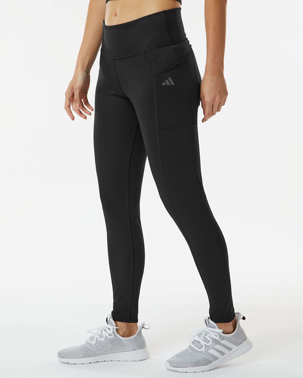 Women's Pocket Leggings - OnModelSide - B09553502 - Black