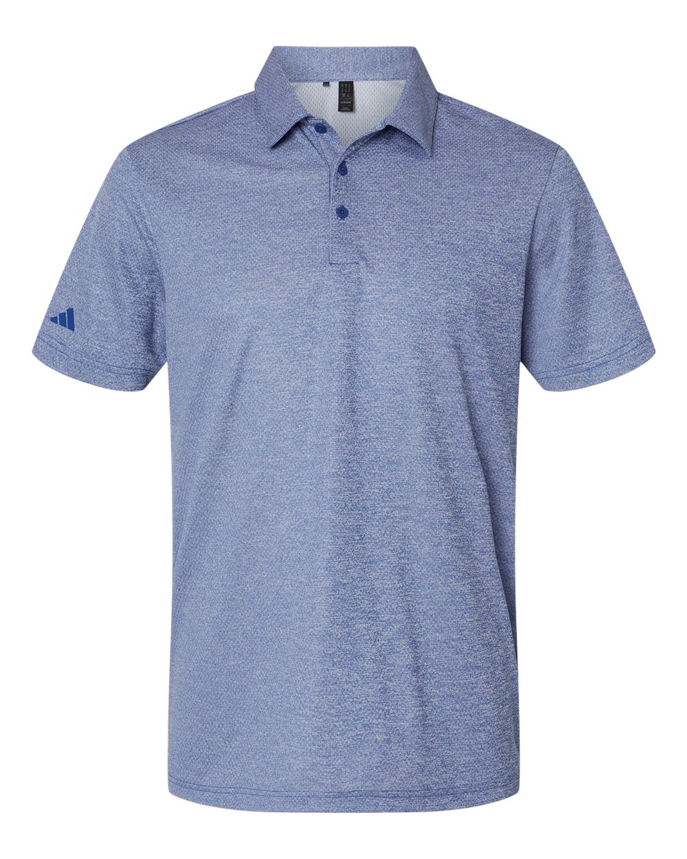 Men's Space Dyed Polo - Front - B55553753 - Collegiate Royal Melange