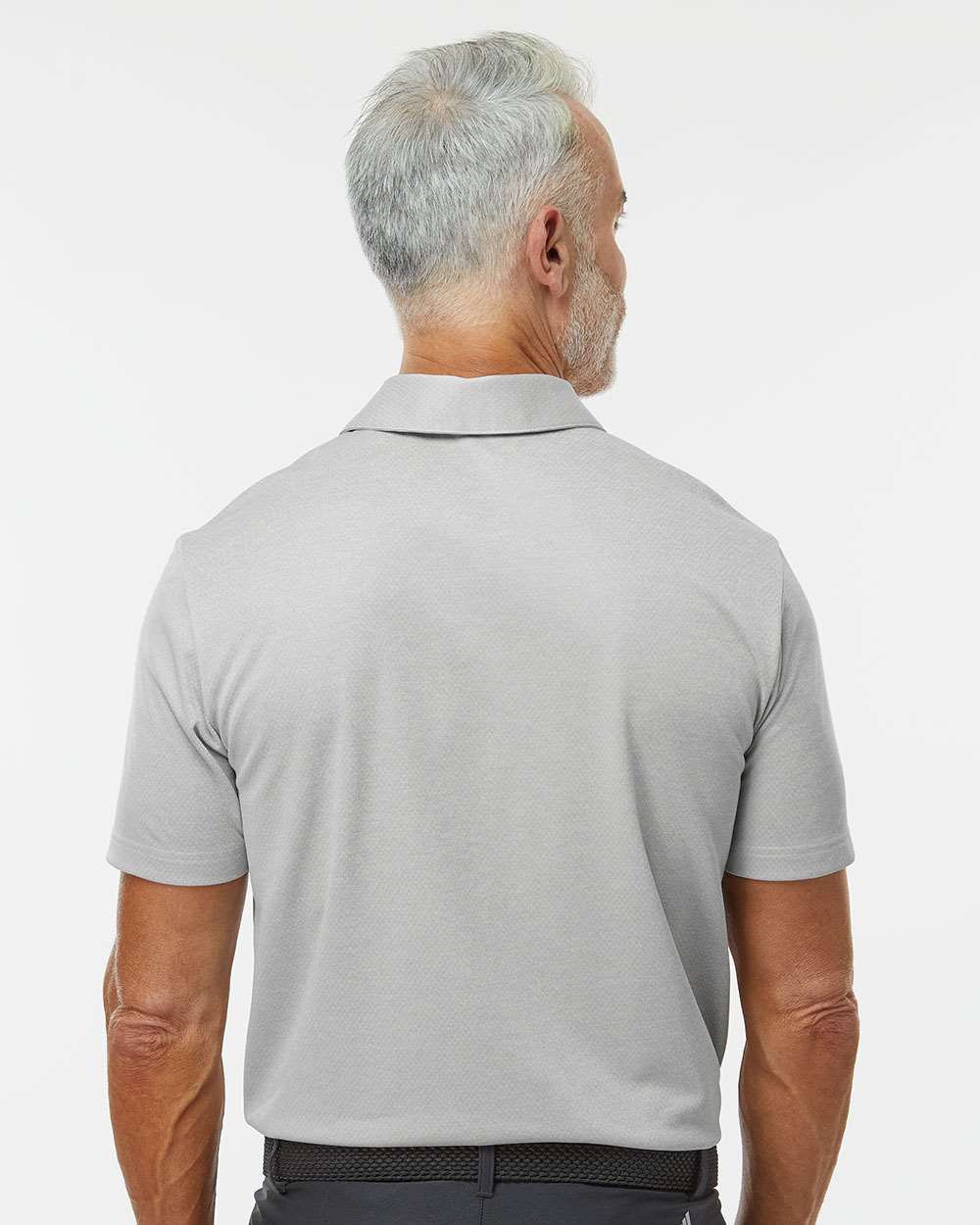 Men's Space Dyed Polo - OnModelBack - B55553583 - Grey One Heather