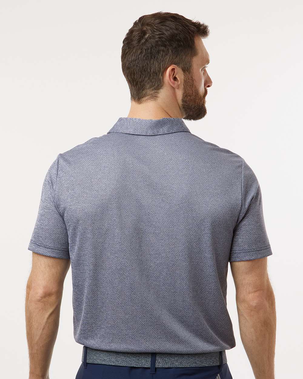 Men's Space Dyed Polo - OnModelBack - B55553653 - Collegiate Navy Melange