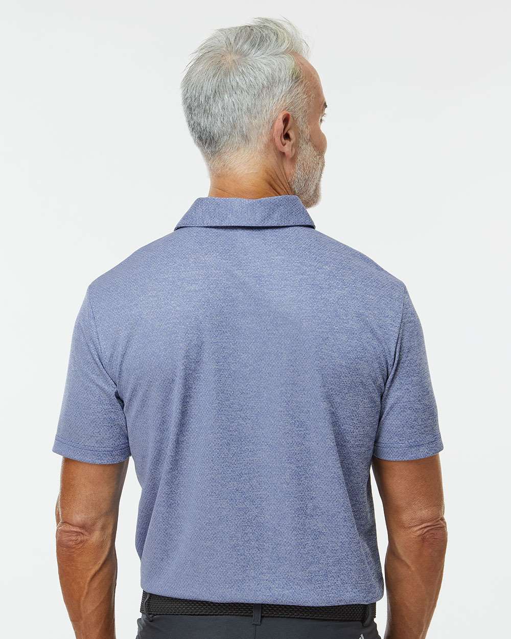 Men's Space Dyed Polo - OnModelBack - B55553753 - Collegiate Royal Melange