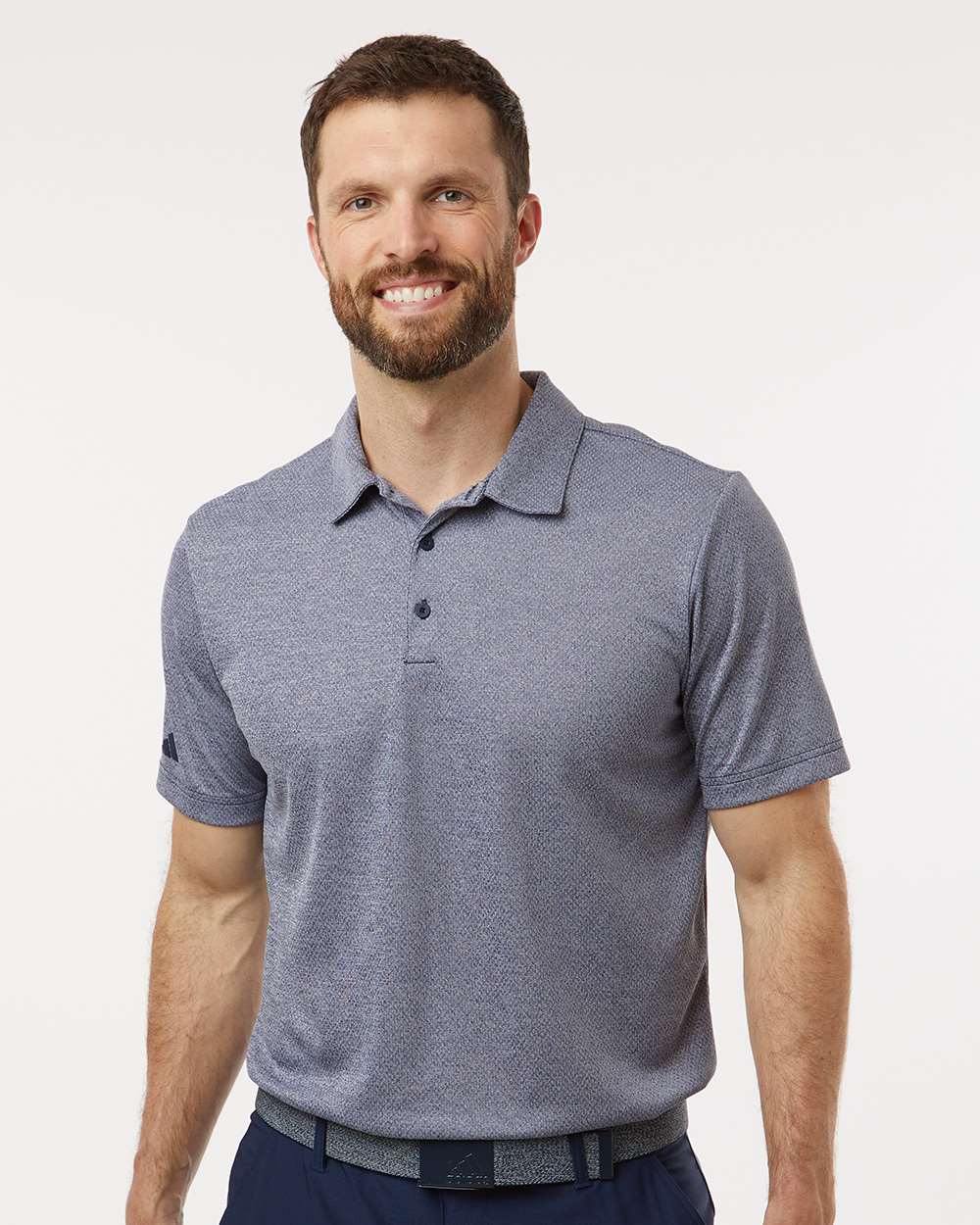 Men's Space Dyed Polo - OnModelFront - B55553653 - Collegiate Navy Melange