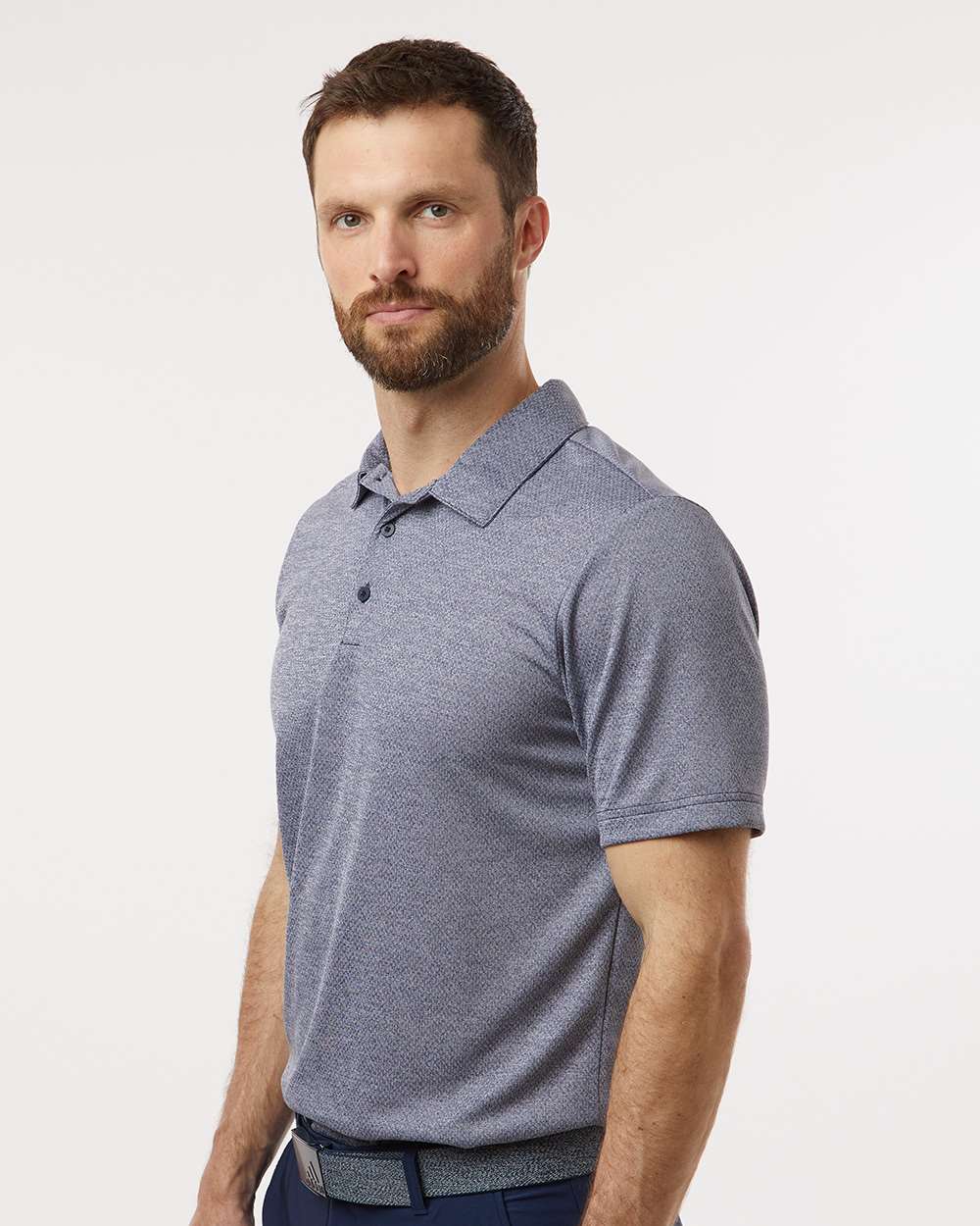 Men's Space Dyed Polo - OnModelSide - B55553653 - Collegiate Navy Melange