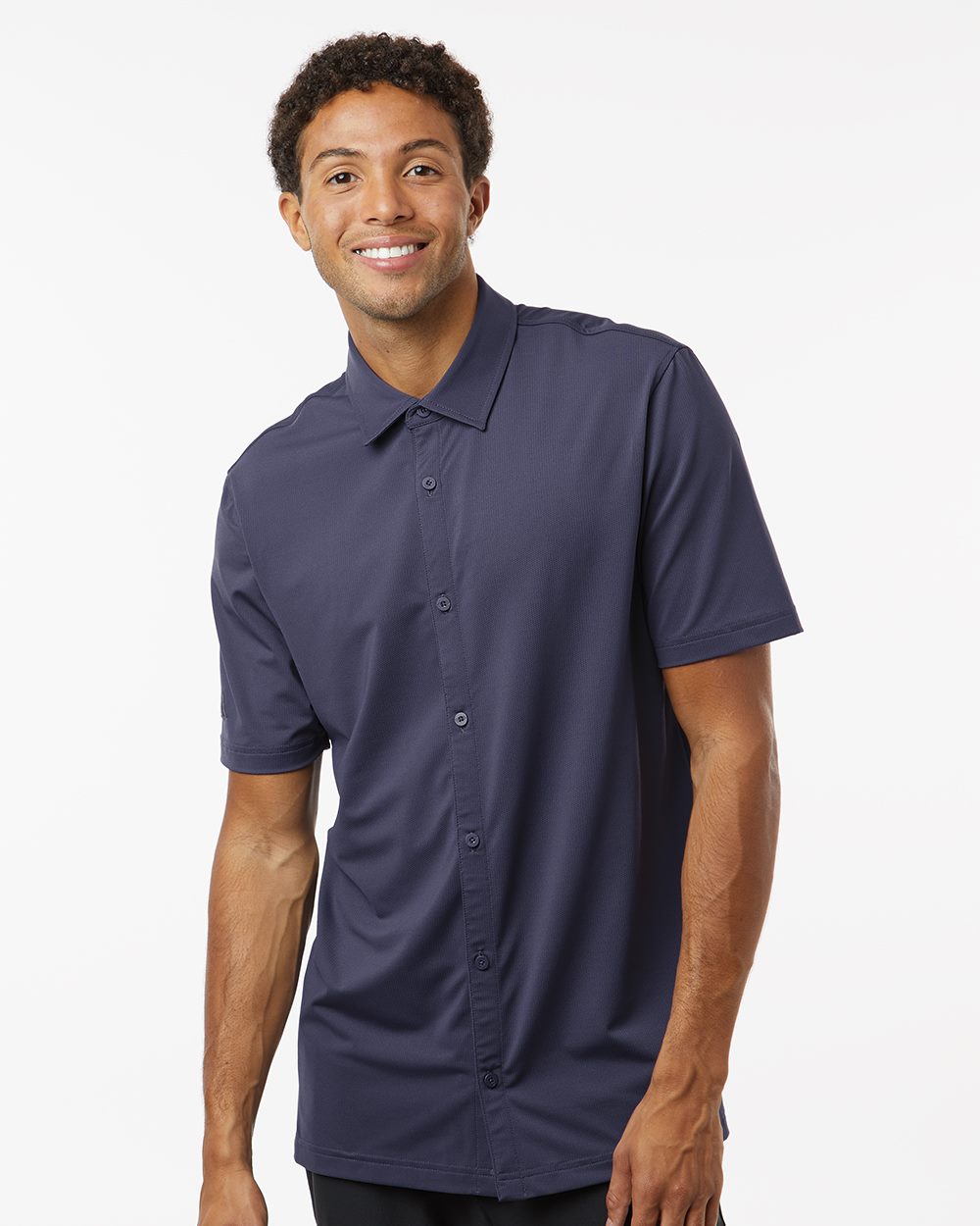Men's Button Down Short Sleeve Shirt - styleImage