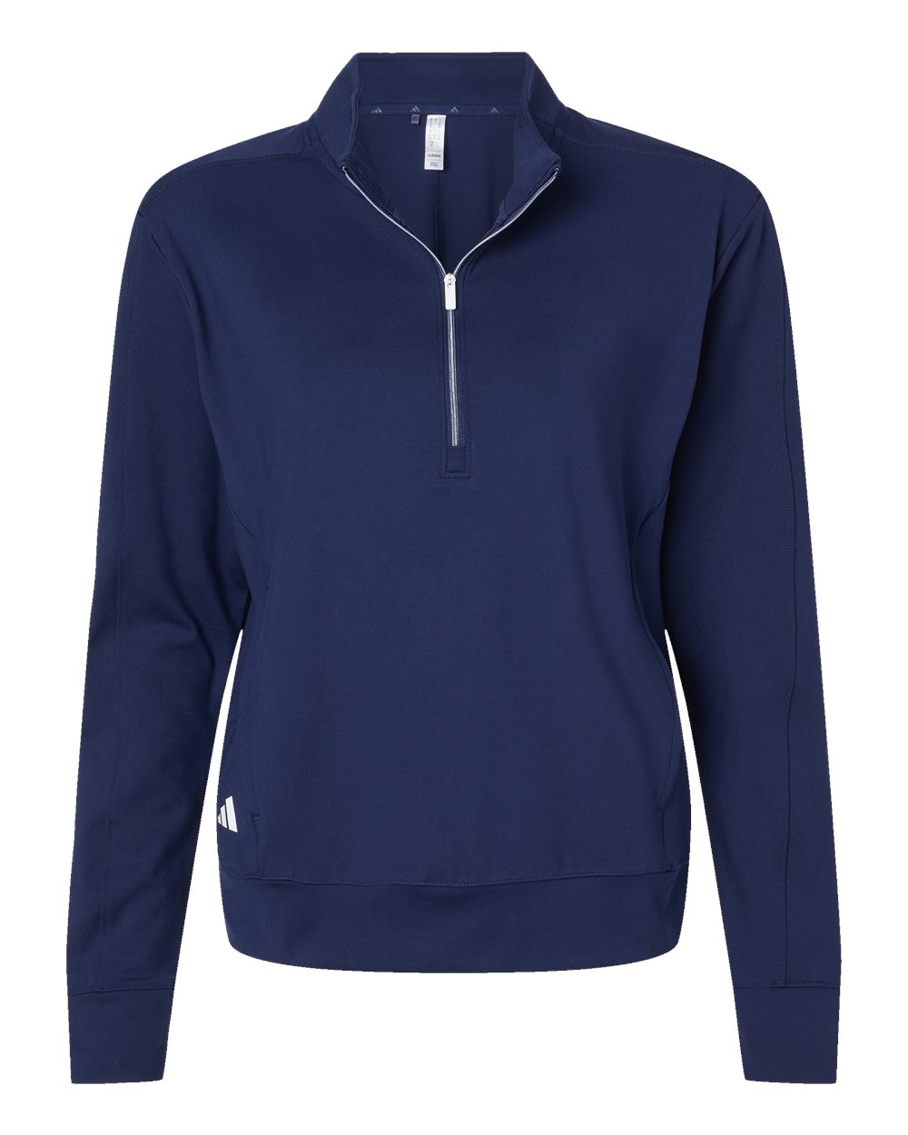 Women's Ultimate365 Quarter-Zip Pullover - Front - B56353652 - Collegiate Navy