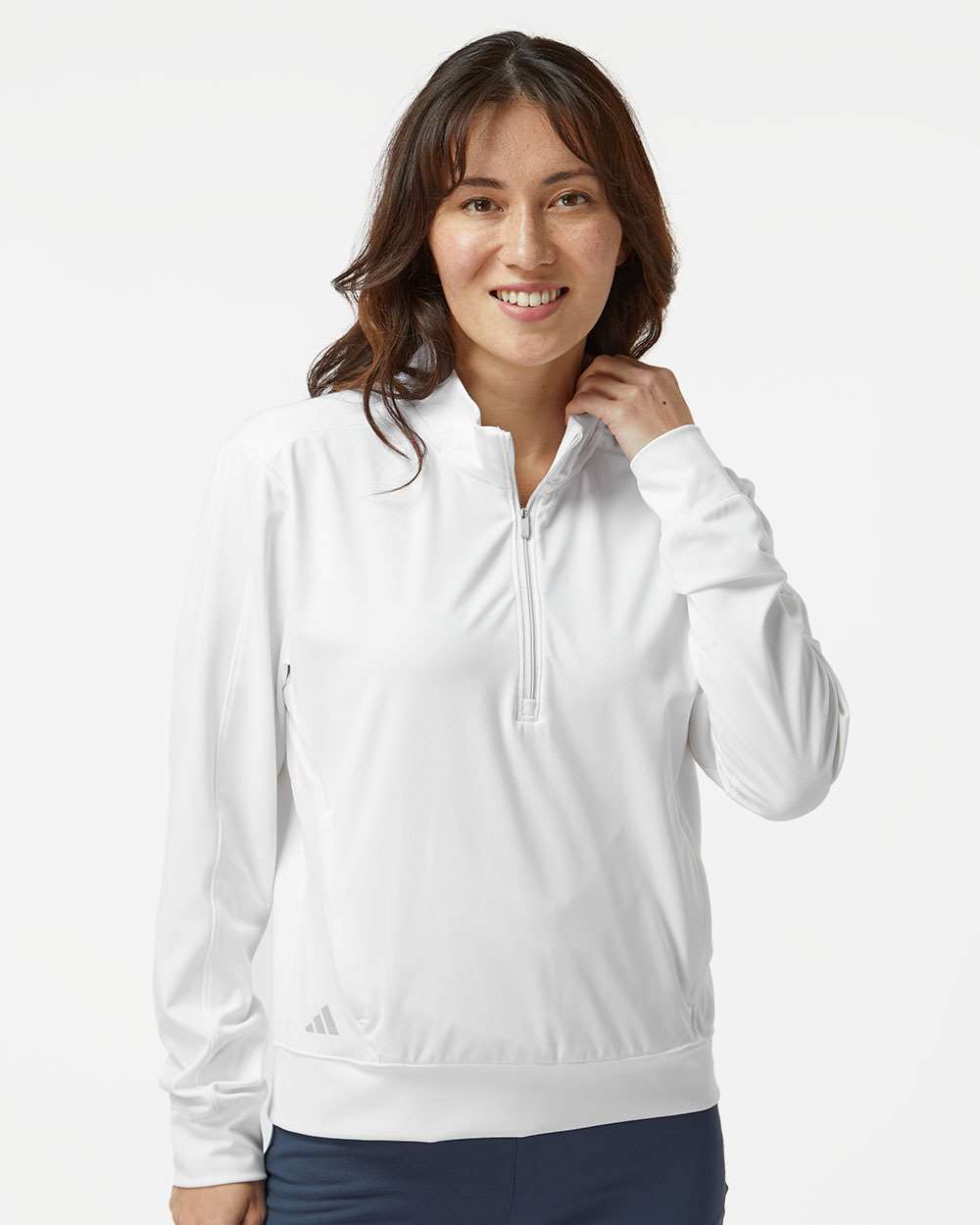 Women's Ultimate365 Quarter-Zip Pullover - OnModelFront - B56353002 - White