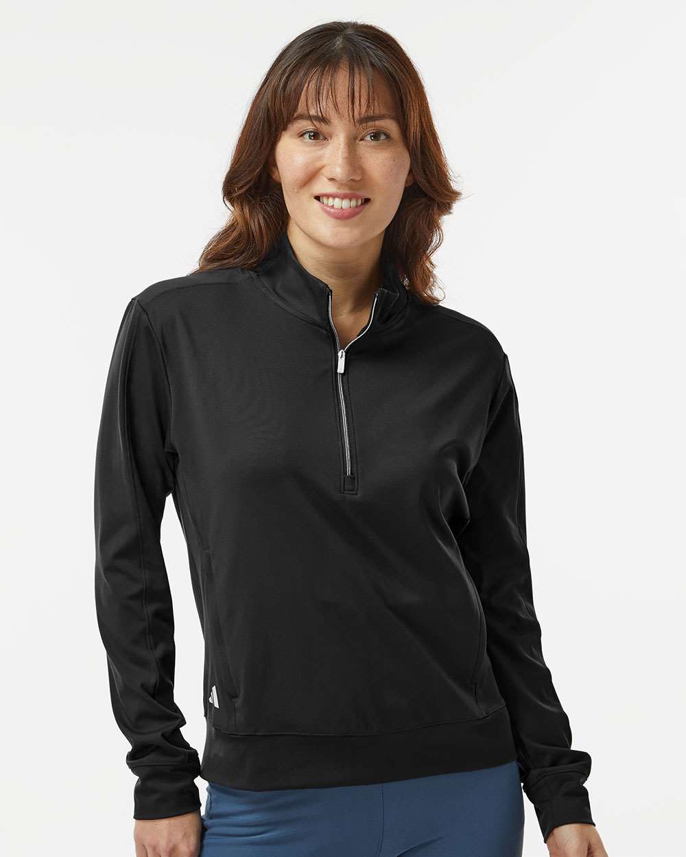 Women's Ultimate365 Quarter-Zip Pullover - OnModelFront - B56353502 - Black