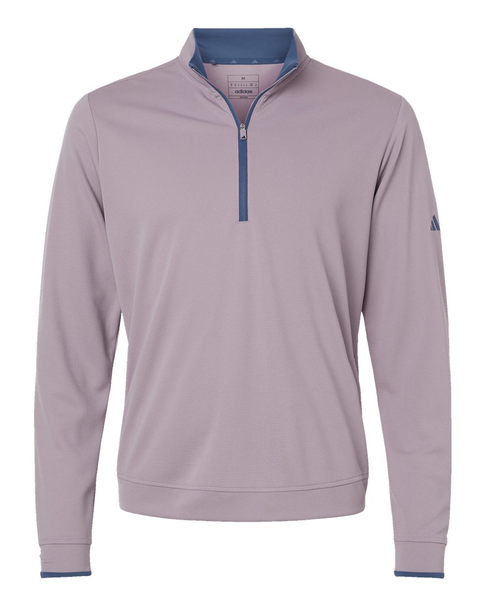 Men's Lightweight Quarter-Zip Pullover - Front - B56553273 - Preloved Fig/ Preloved Ink