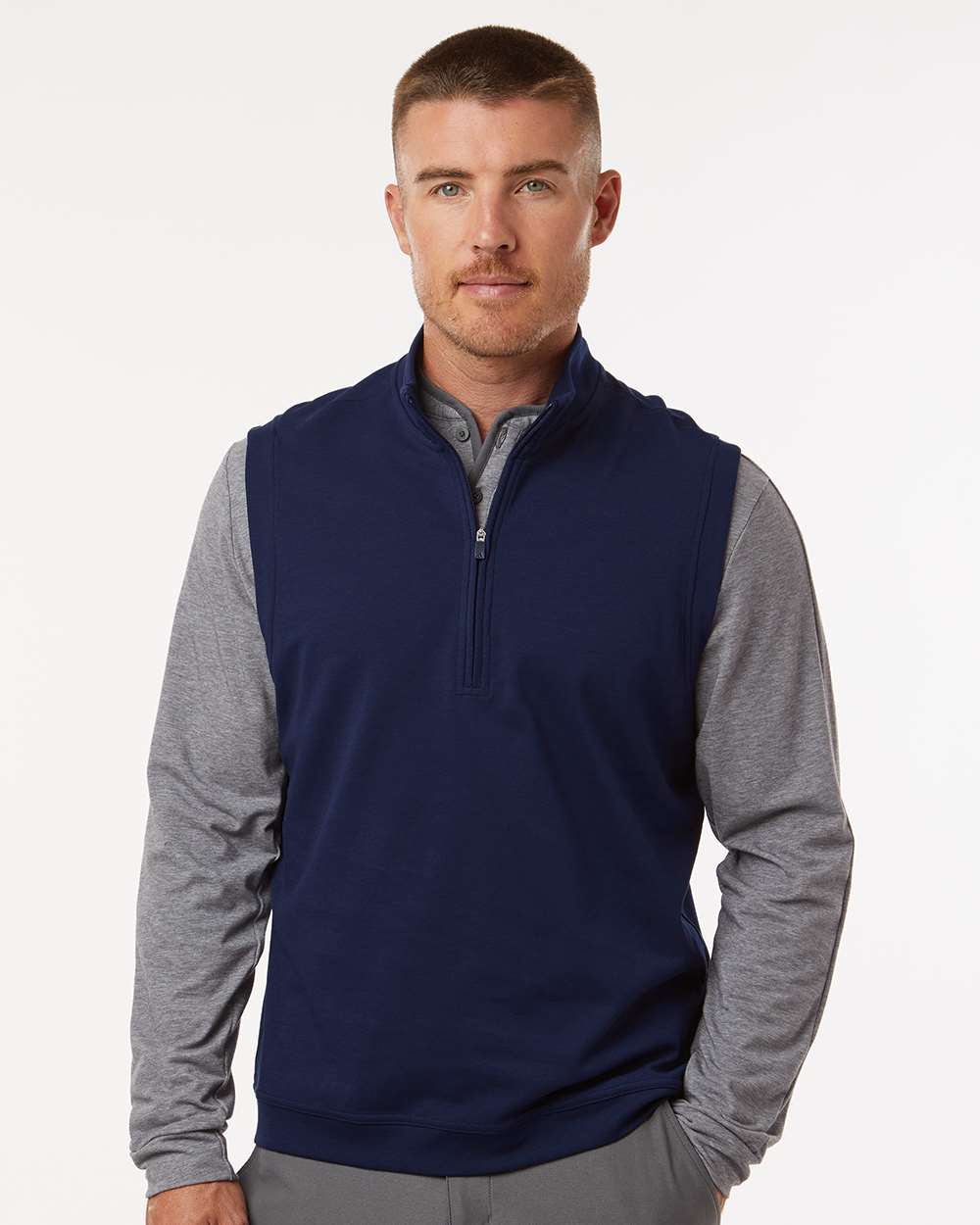 Men's Club Vest - OnModelFront - B09853653 - Collegiate Navy