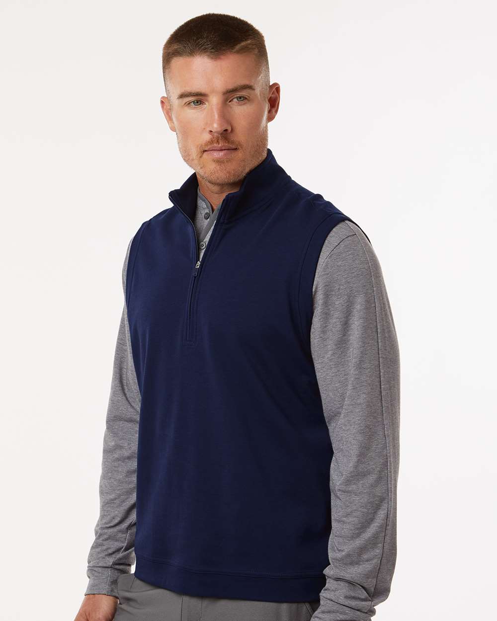 Men's Club Vest - OnModelSide - B09853653 - Collegiate Navy