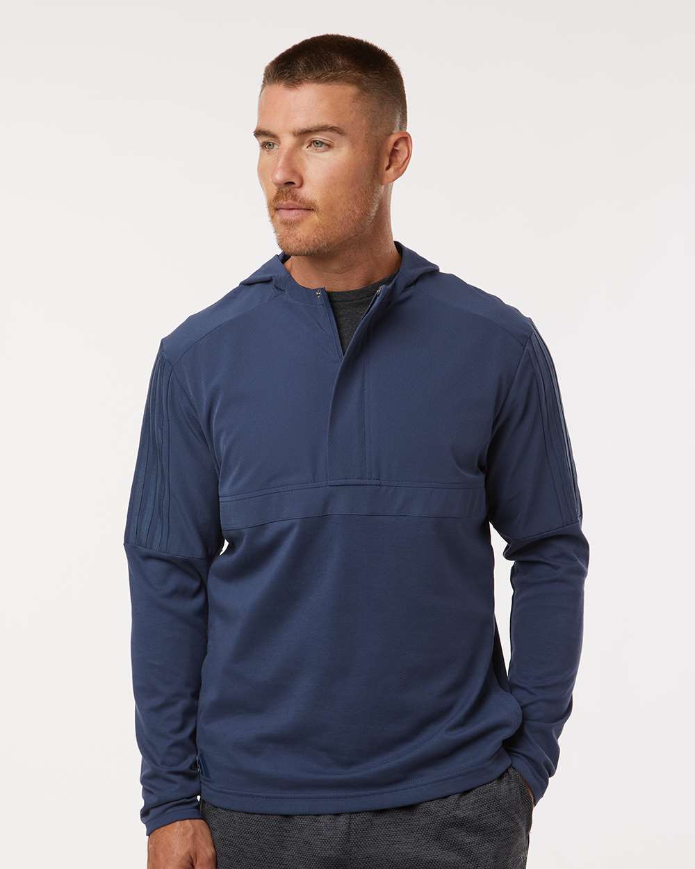 Men's Hooded Anorak - OnModelFront - B10053652 - Crew Navy