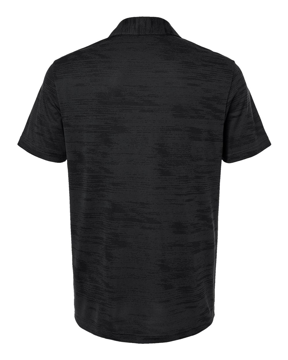 Men's Ultimate365 Textured Stripe Polo - Back - B57053583 - Carbon/ Black