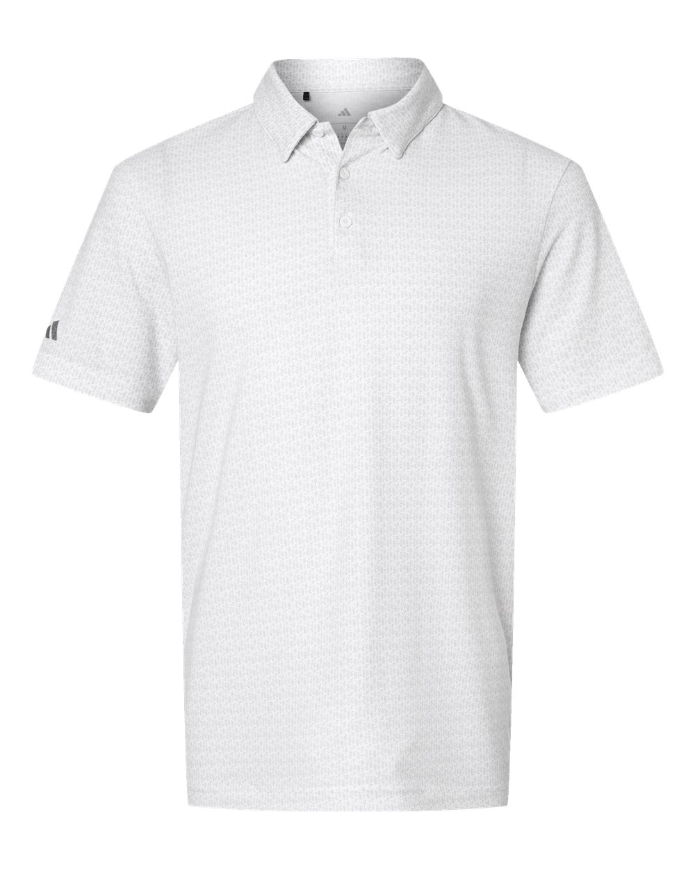 Men's Printed Blend Polo - Front - B10353003 - White