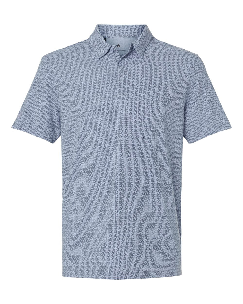 Men's Printed Blend Polo - Front - B10353253 - Blue Dawn Melange