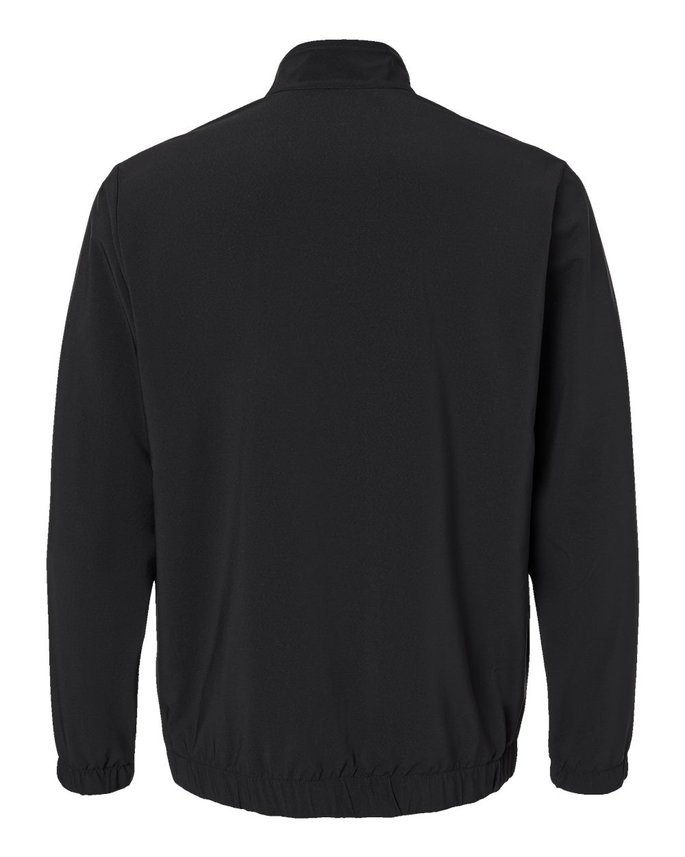 Men's Woven Half-Zip Pullover - Back - B11153502 - Black