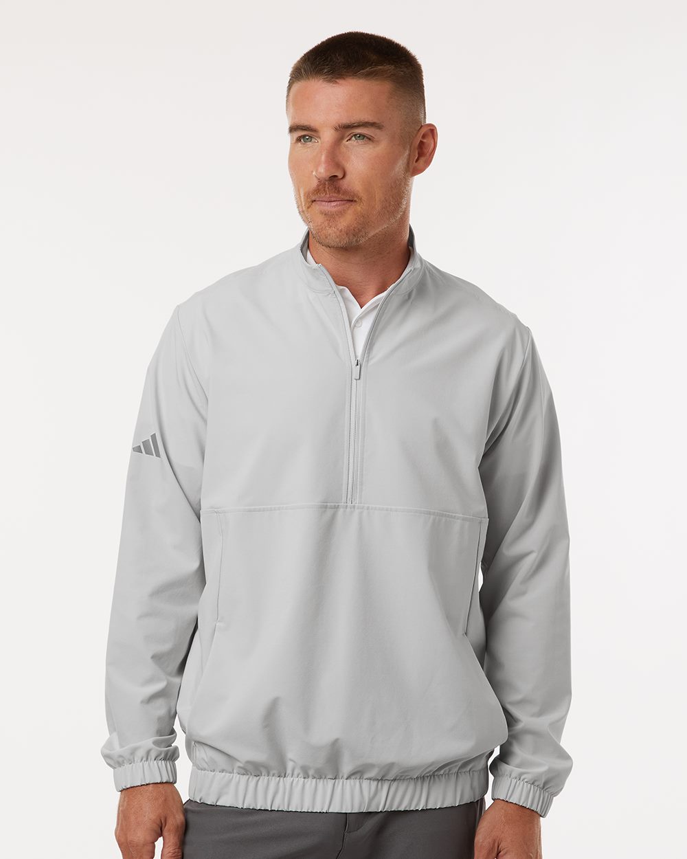 Men's Woven Half-Zip Pullover - styleImage