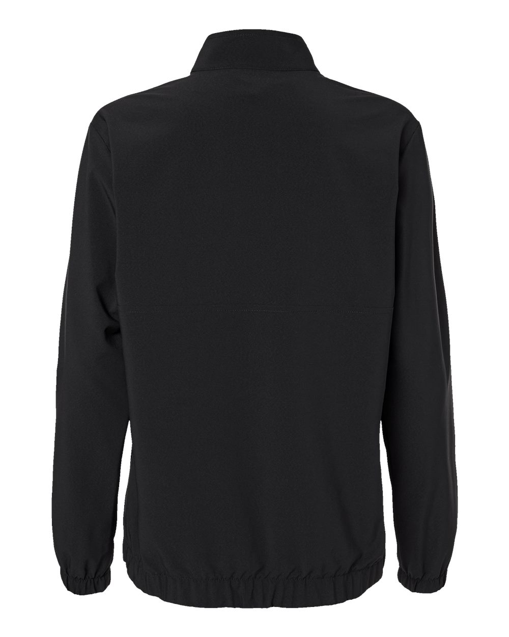 Women's Woven Half-Zip Pullover - Back - B11353502 - Black