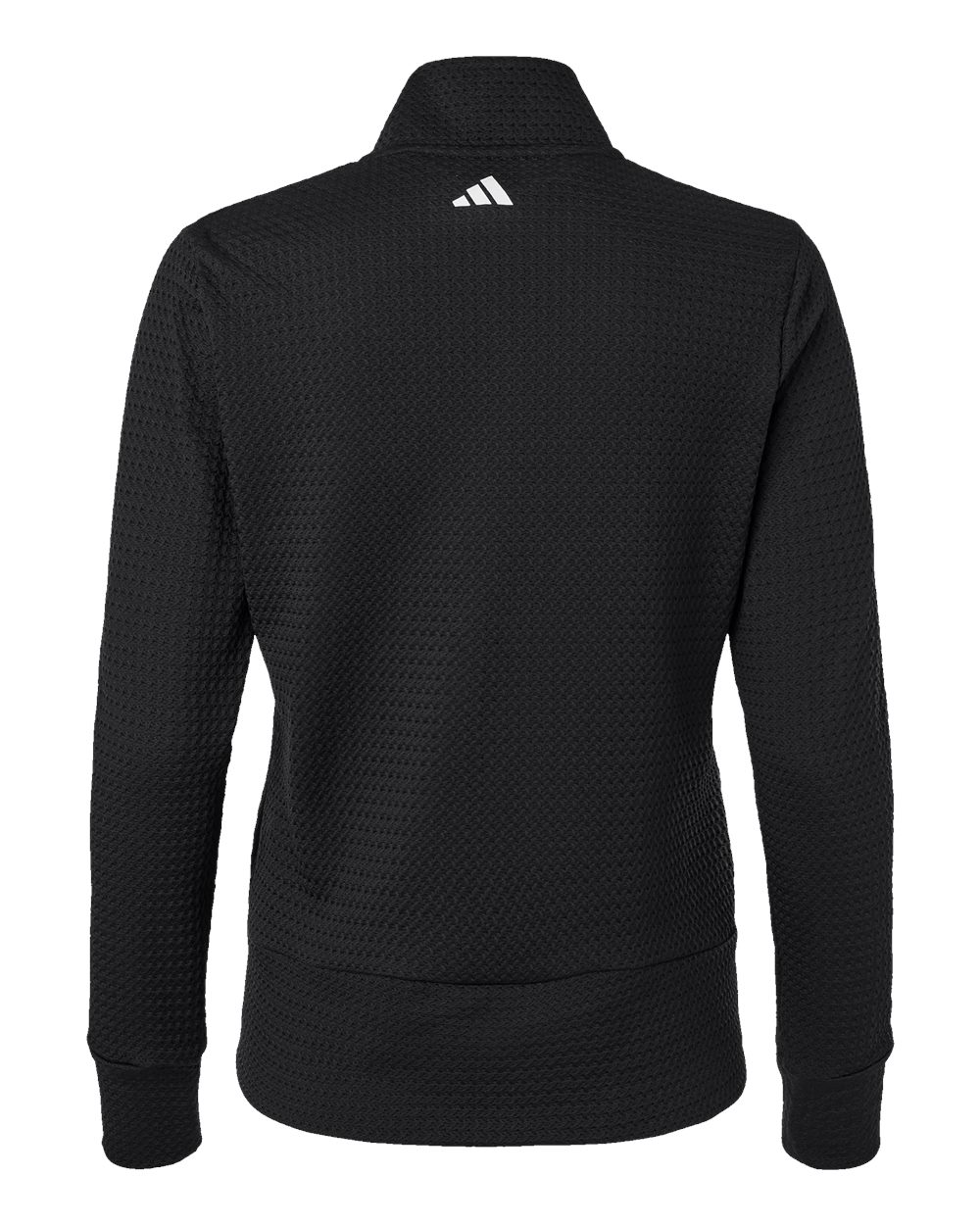 Women's Ultimate365 Textured Full-Zip Jacket - Back - B11753502 - Black