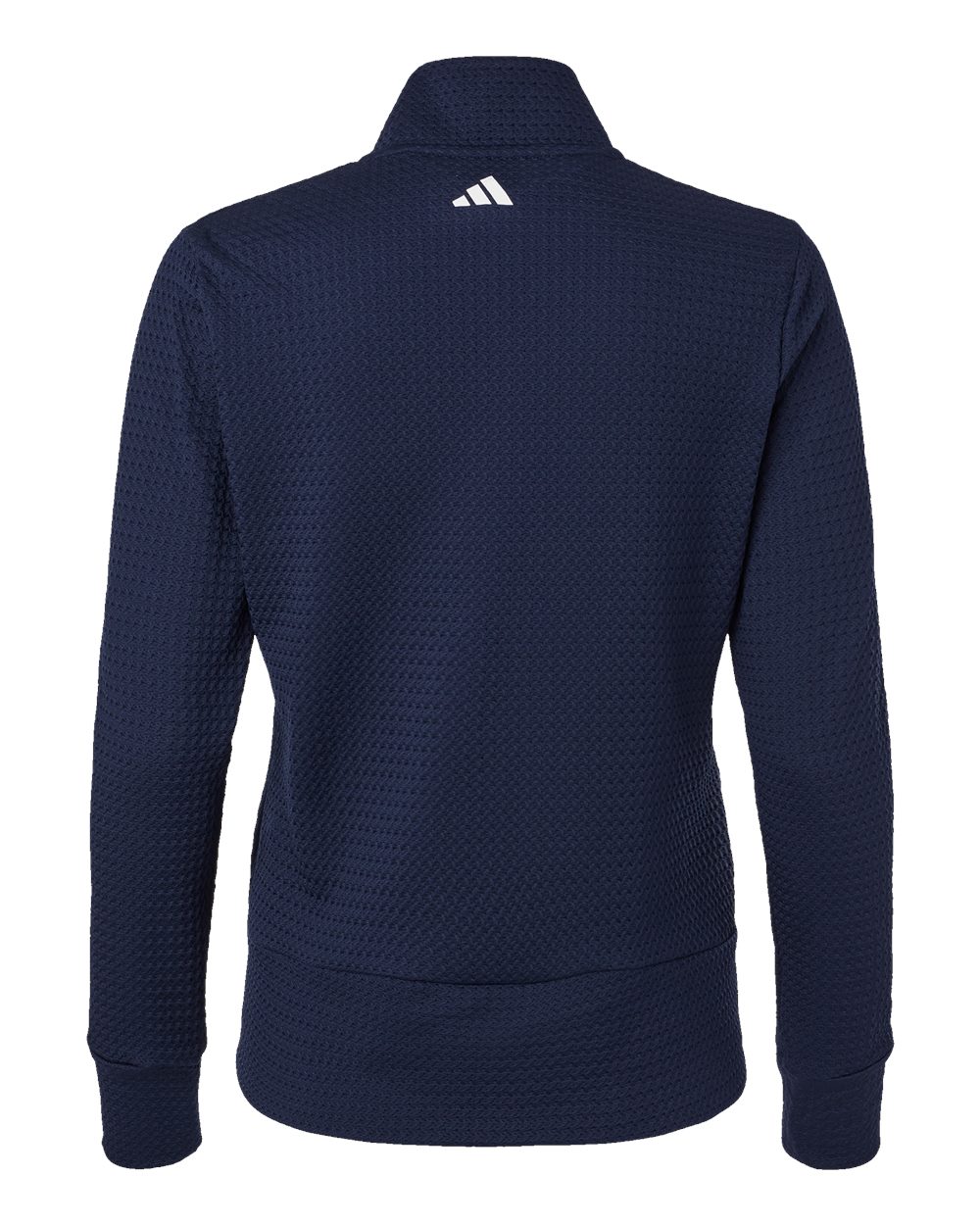 Women's Ultimate365 Textured Full-Zip Jacket - Back - B11753652 - Collegiate Navy