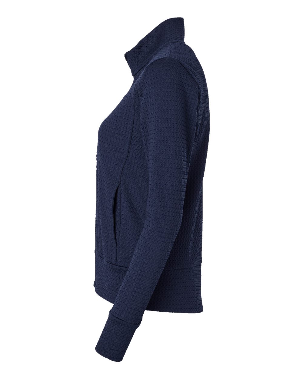 Women's Ultimate365 Textured Full-Zip Jacket - DirectSide - B11753652 - Collegiate Navy