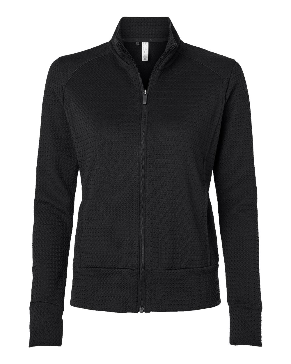 Women's Ultimate365 Textured Full-Zip Jacket - Front - B11753502 - Black