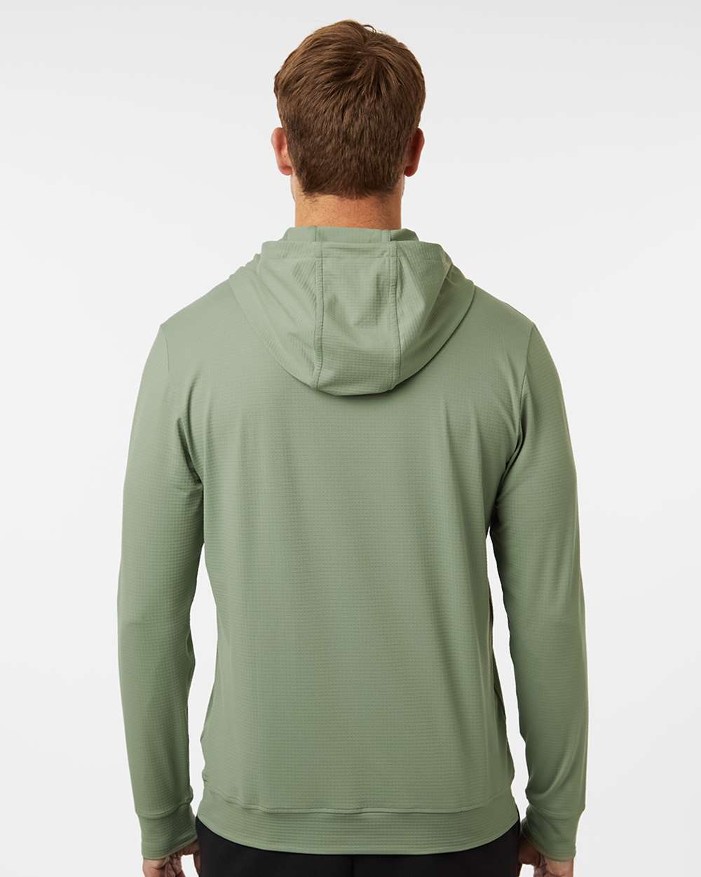 Men's Ultimate365 Elevated Hoodie - OnModelBack - B12253103 - Silver Green