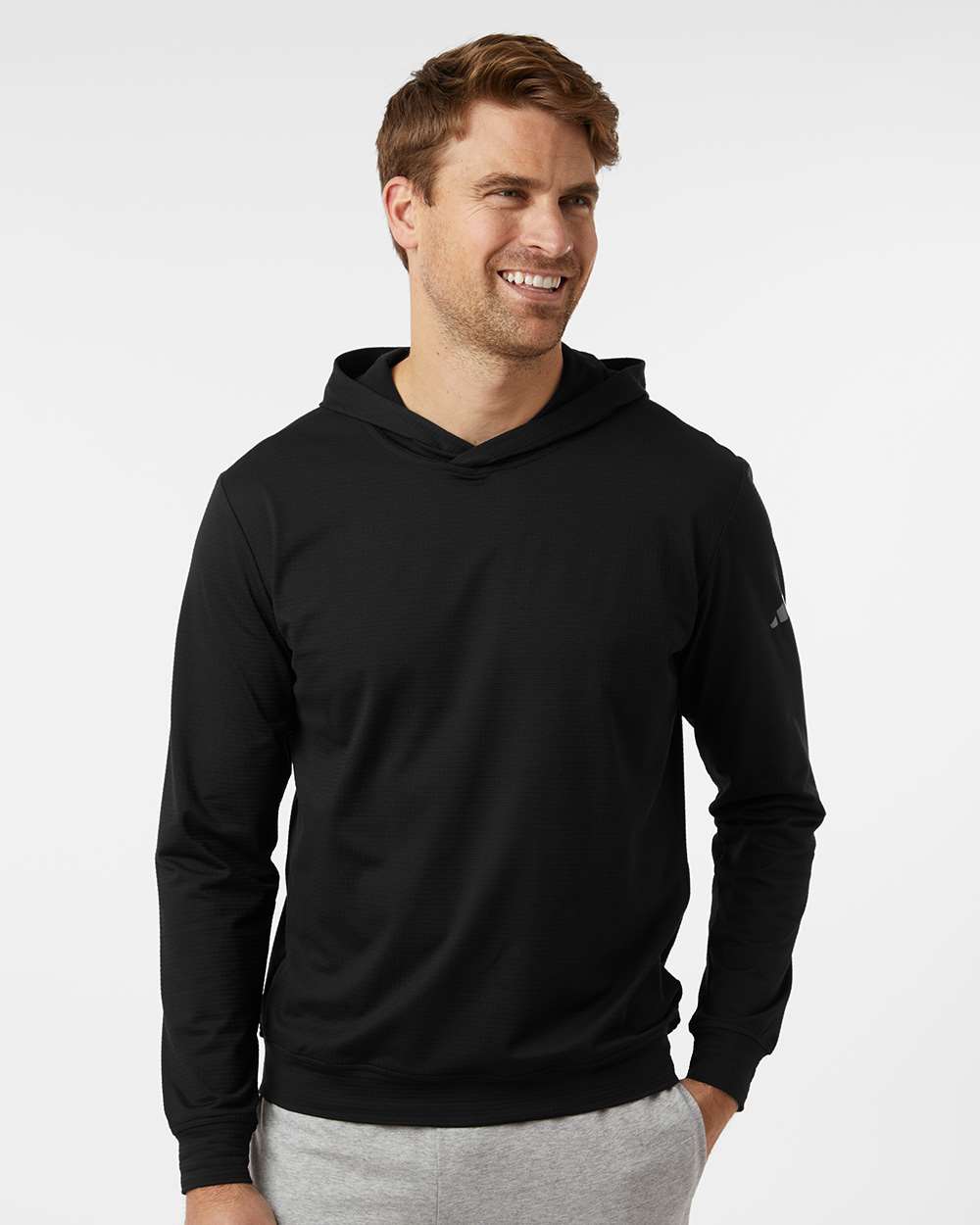 Men's Ultimate365 Elevated Hoodie - OnModelFront - B12253503 - Black