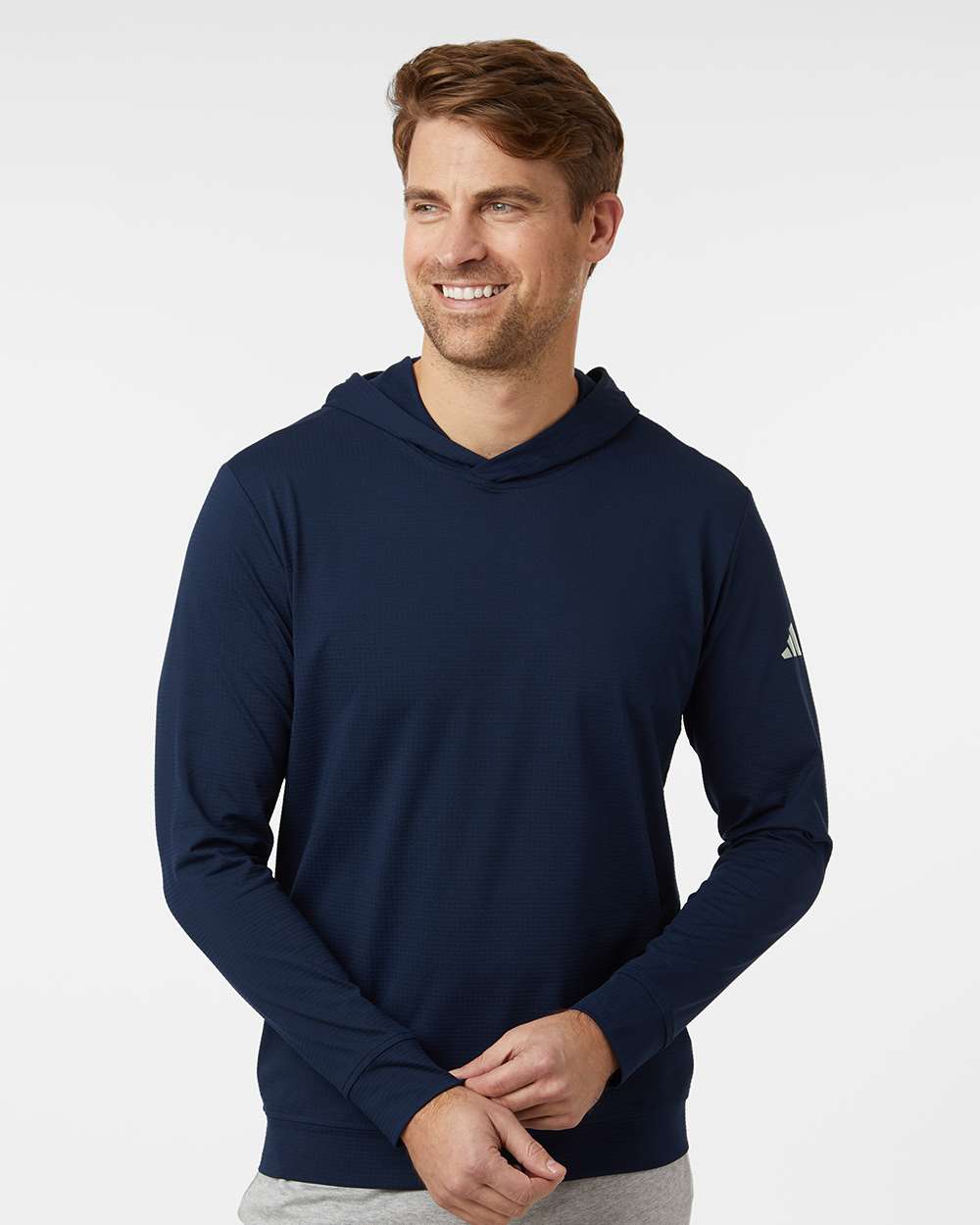 Men's Ultimate365 Elevated Hoodie - OnModelFront - B12253653 - Collegiate Navy
