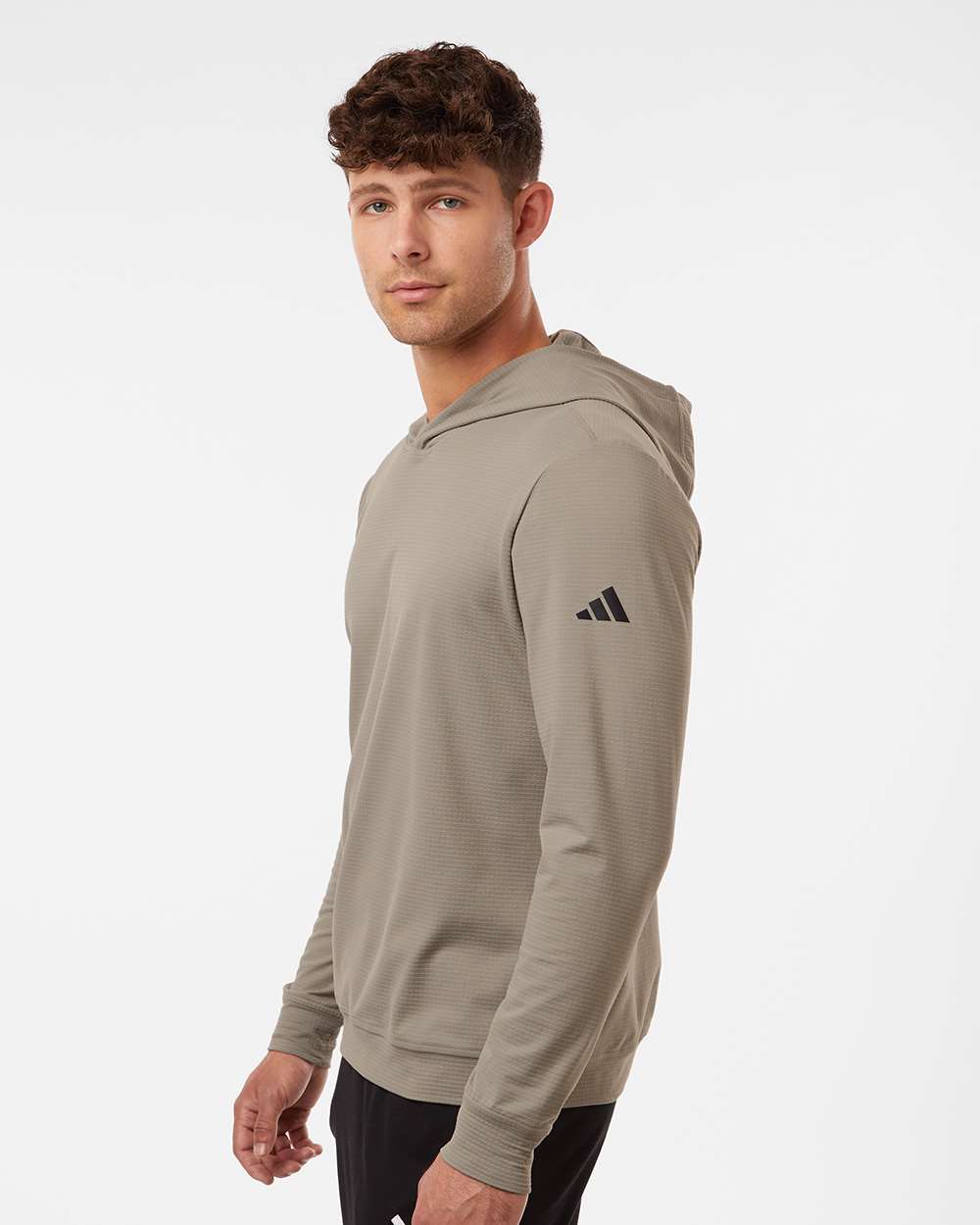 Men's Ultimate365 Elevated Hoodie - OnModelSide - B12253003 - Putty Beige