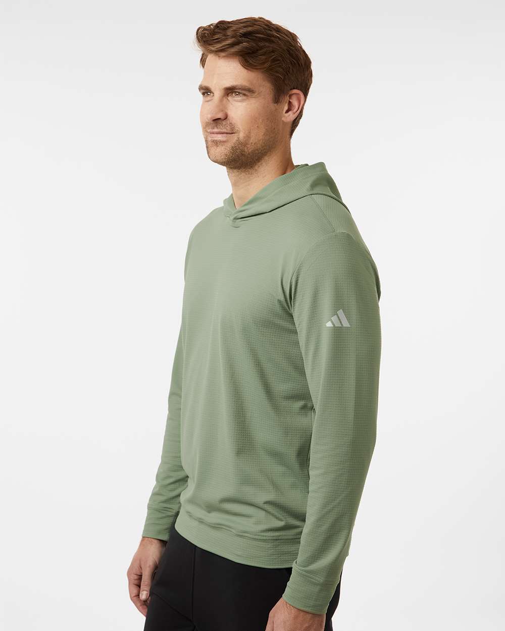 Men's Ultimate365 Elevated Hoodie - OnModelSide - B12253103 - Silver Green