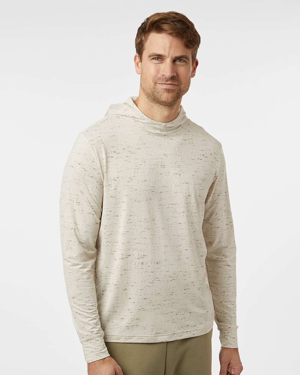 Men's Core Lightweight Hooded T-Shirt - OnModelFront - B12353093 - Alumina