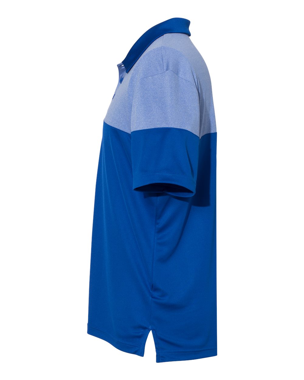 Men's Heathered 3-Stripes Colorblocked Polo - DirectSide - B18353753 - Collegiate Royal