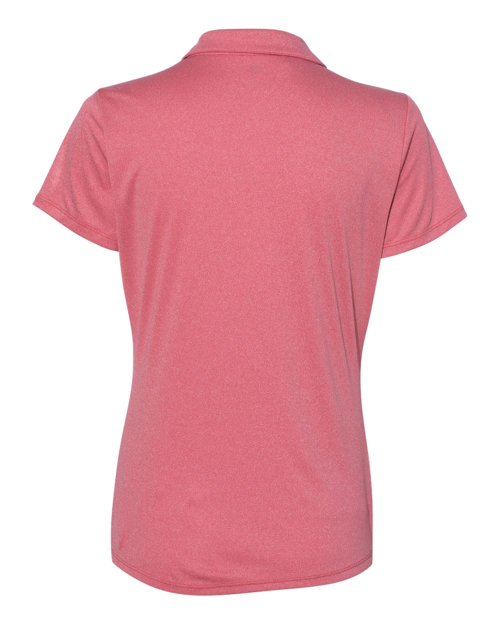 Women's Heathered Polo - Back - B80953703 - Power Red Heather