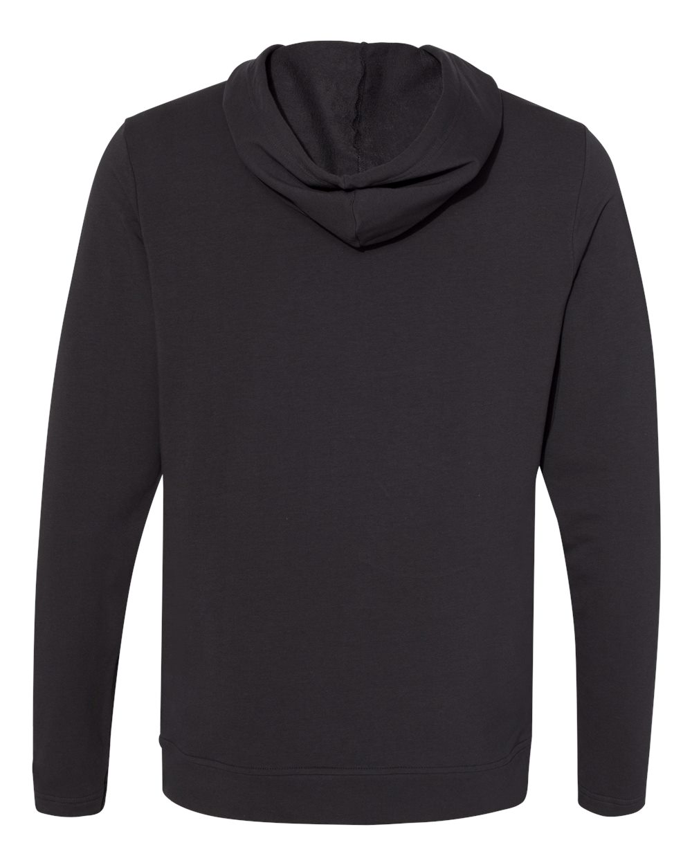 Men's Lightweight Hooded Sweatshirt - Back - B00153505 - Black