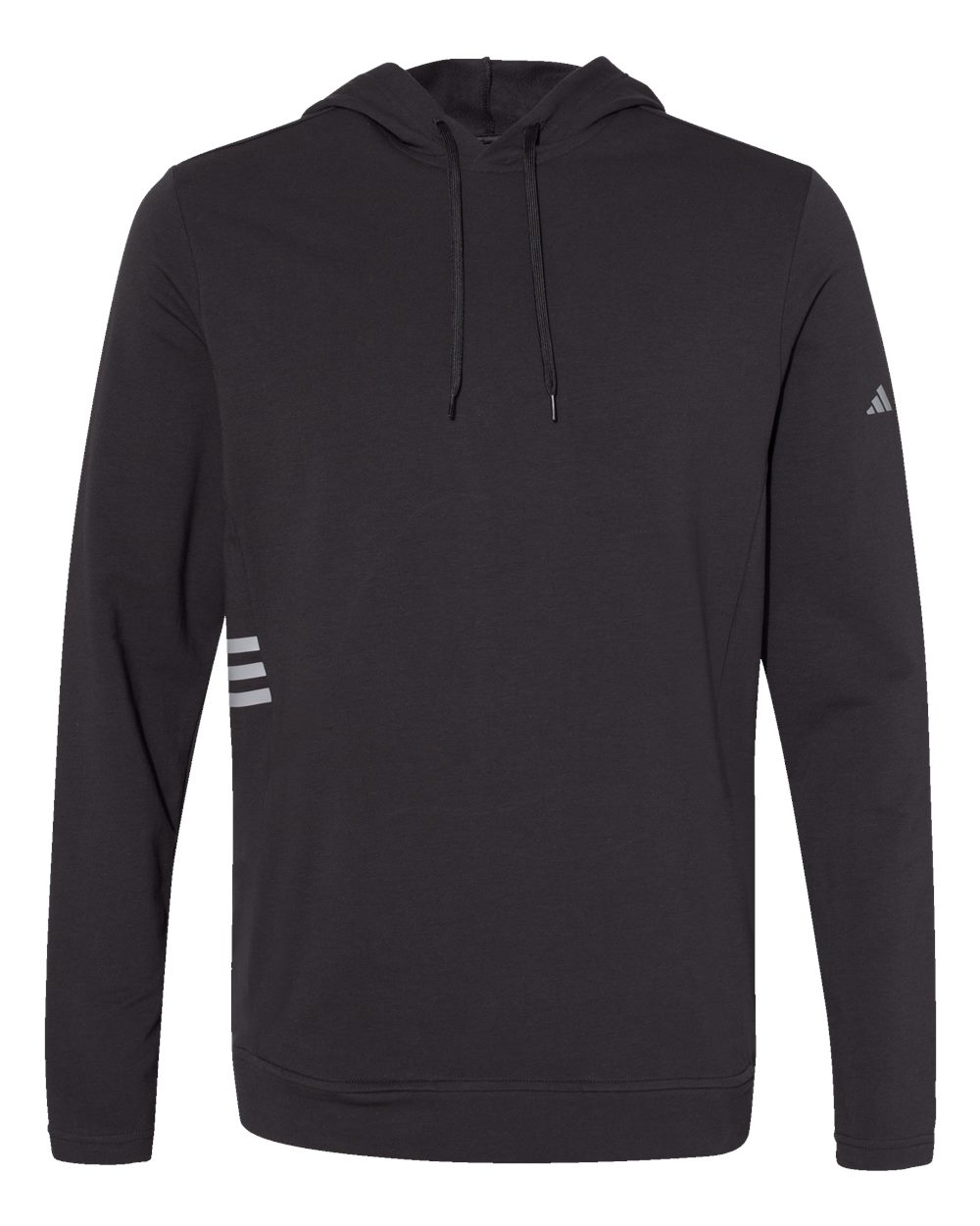 Men's Lightweight Hooded Sweatshirt - Front - B00153505 - Black