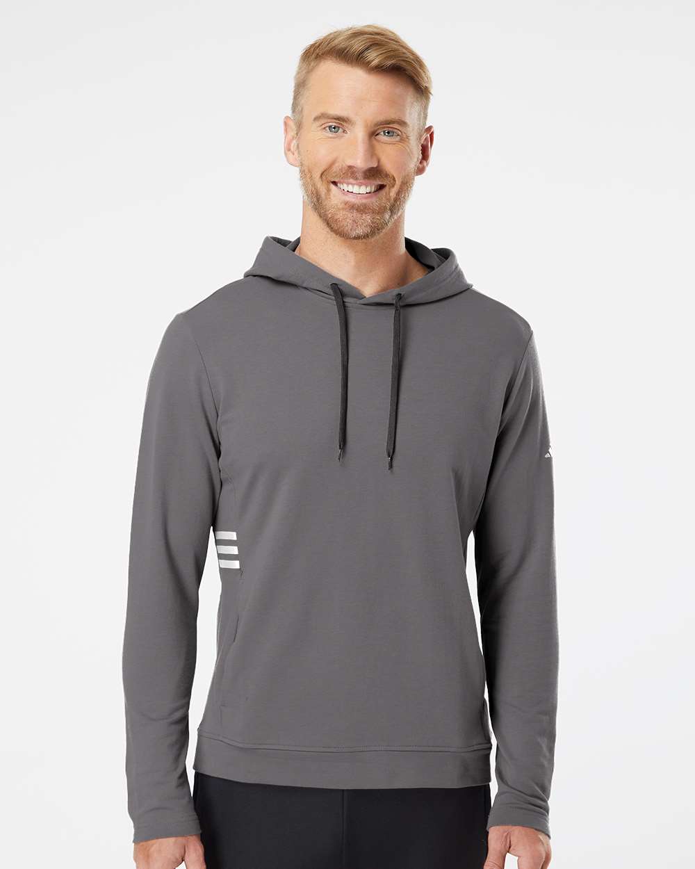 Men's Lightweight Hooded Sweatshirt - OnModelFront - B00153583 - Grey Five