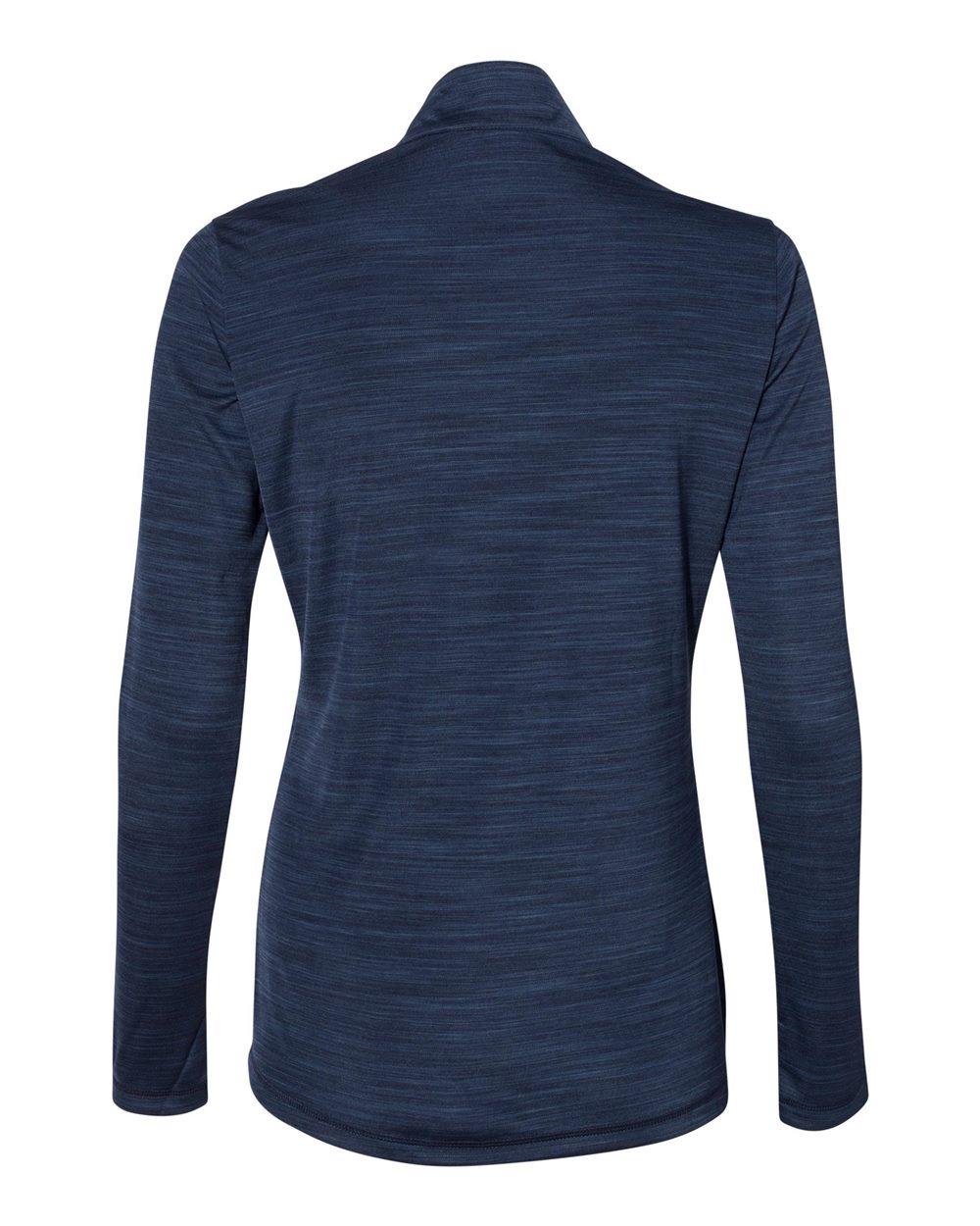 Women's Lightweight Mélange Quarter-Zip Pullover - Back - B00853656 - Collegiate Navy Melange