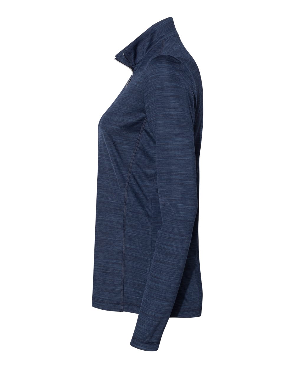 Women's Lightweight Mélange Quarter-Zip Pullover - DirectSide - B00853656 - Collegiate Navy Melange