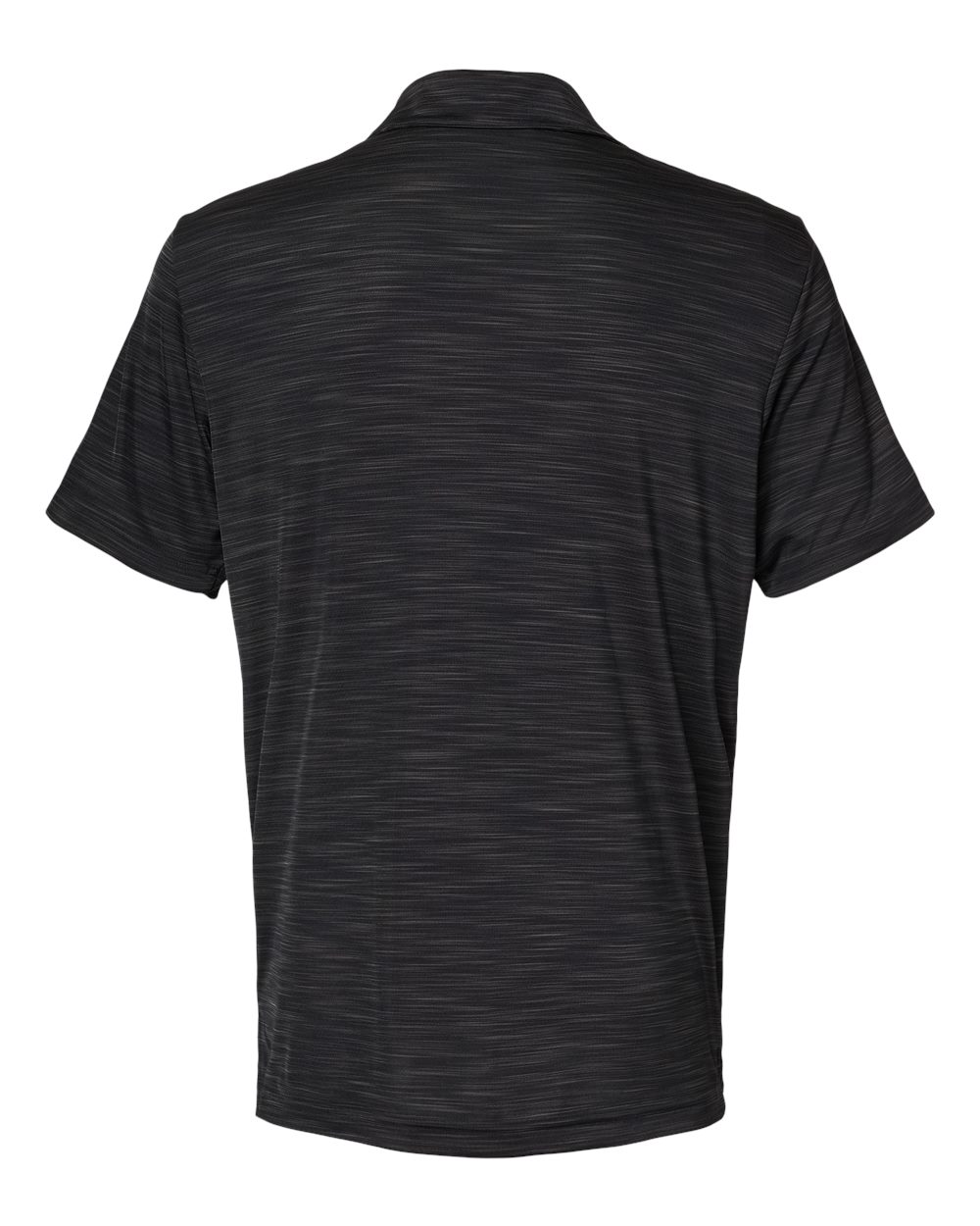 Men's Mélange Polo - Back - B00953503 - Black Melange