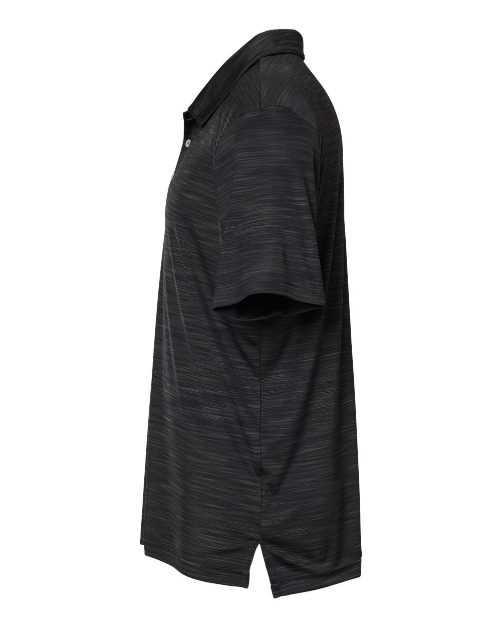 Men's Mélange Polo - DirectSide - B00953503 - Black Melange