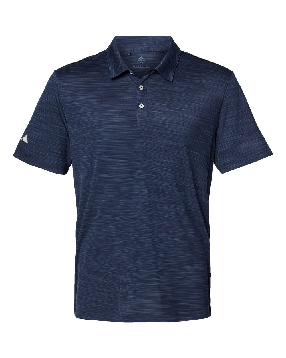 Men's Mélange Polo - Front - B00953653 - Collegiate Navy Melange