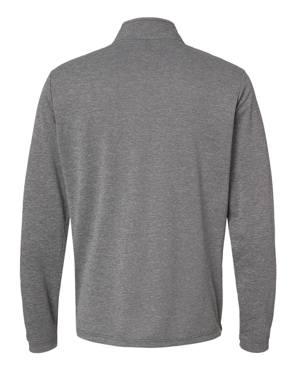 Men's Lightweight Quarter-Zip Pullover - Back - B01153102 - Black Heather