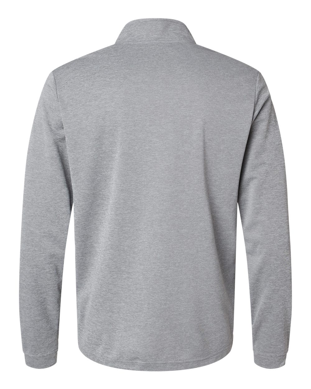 Men's Lightweight Quarter-Zip Pullover - Back - B01153352 - Grey Three Melange