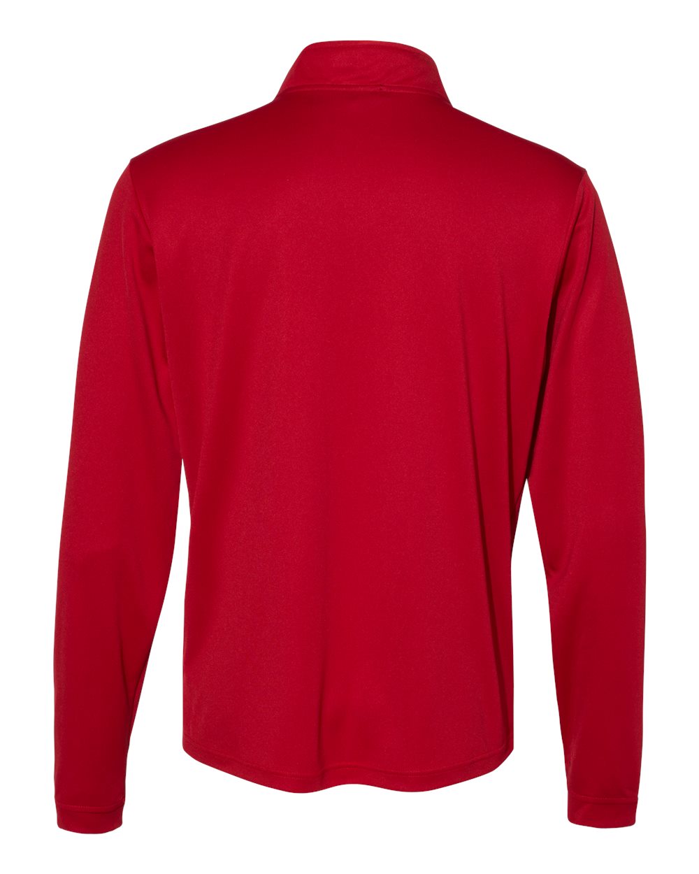 Men's Lightweight Quarter-Zip Pullover - Back - B01153702 - Power Red