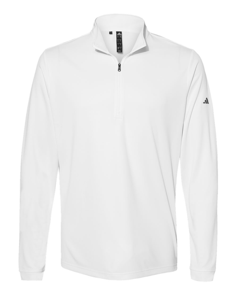 Men's Lightweight Quarter-Zip Pullover - Front - B01153002 - White