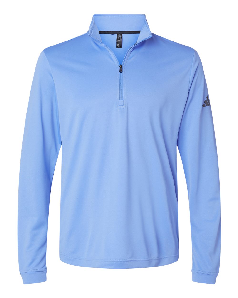 Men's Lightweight Quarter-Zip Pullover - Front - B01153252 - Blue Fusion
