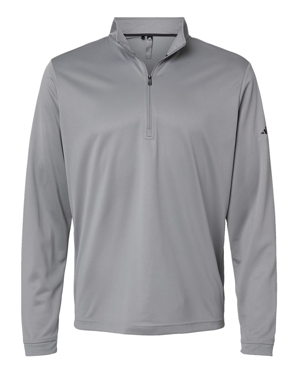 Men's Lightweight Quarter-Zip Pullover - Front - B01153582 - Grey Three