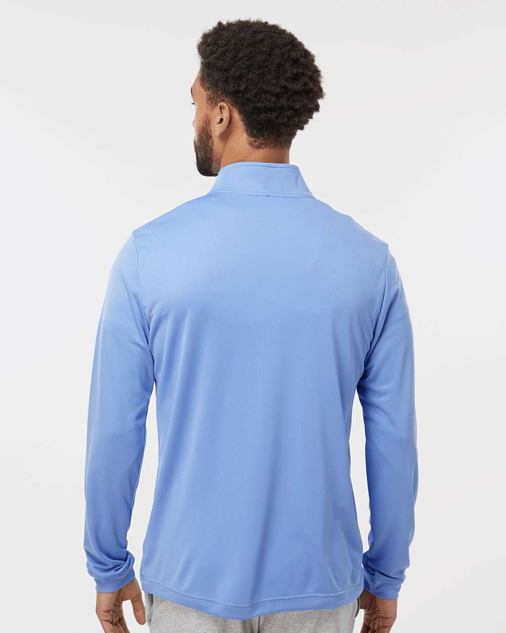 Men's Lightweight Quarter-Zip Pullover - OnModelBack - B01153252 - Blue Fusion