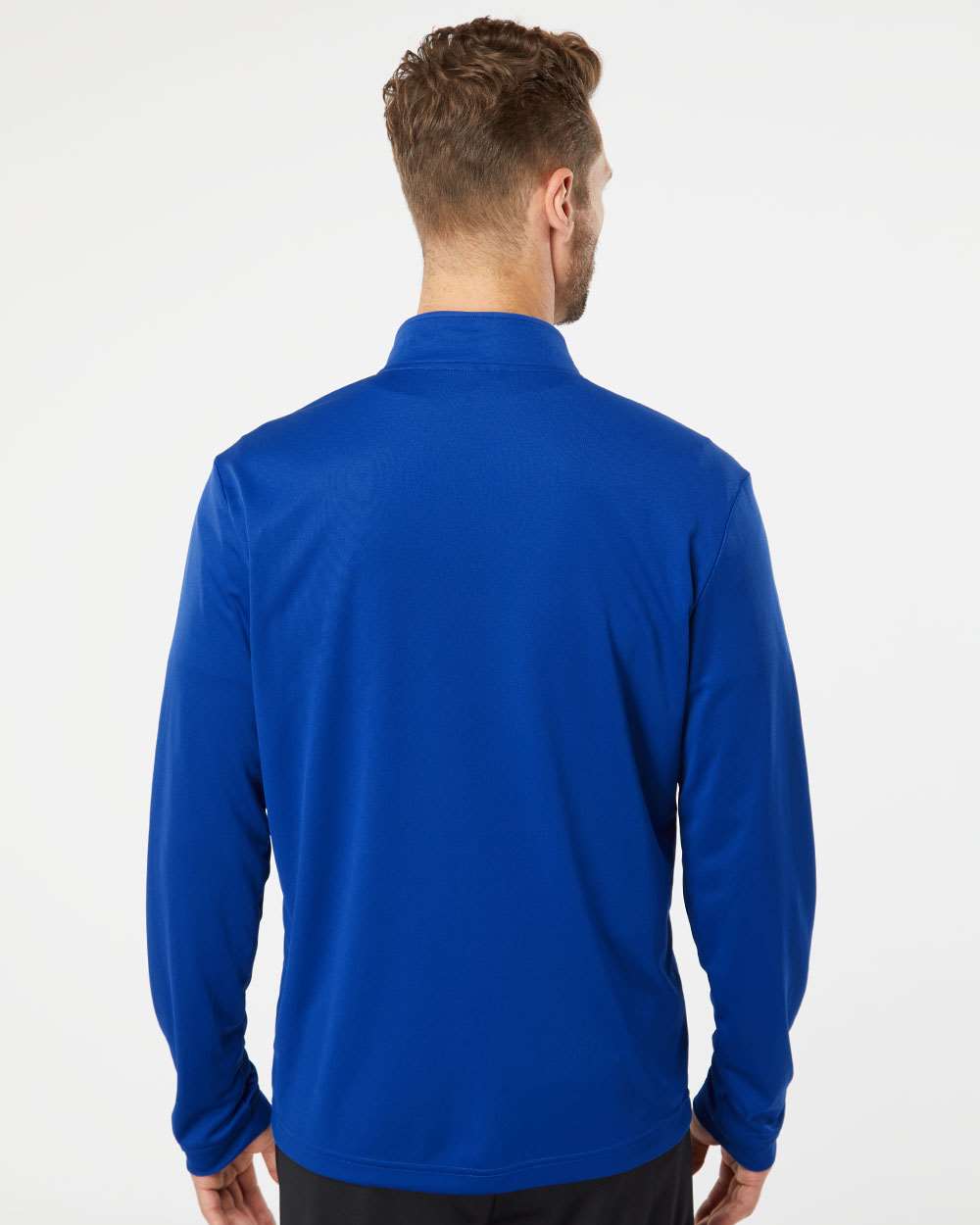 Men's Lightweight Quarter-Zip Pullover - OnModelBack - B01153752 - Collegiate Royal