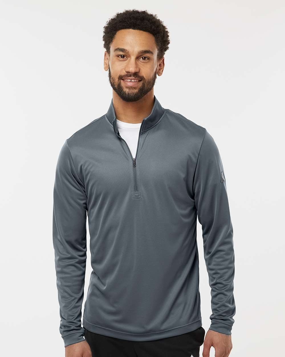 Men's Lightweight Quarter-Zip Pullover - OnModelFront - B01153572 - Onix